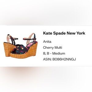 Kate Spade wedge sandals size 8